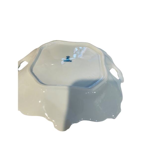 Kaiser Alka Kunst Vintage White Square Porcelain Handled Bon Bon Tray Dish - Picture 6 of 11
